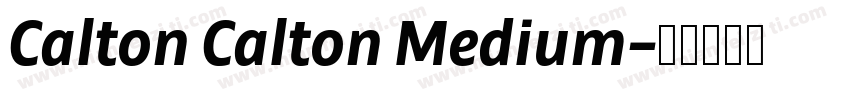Calton Calton Medium字体转换